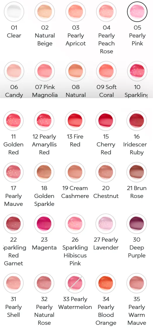 KIKO Milano 3D Hydra Lip Gloss árnyalatok színkódok