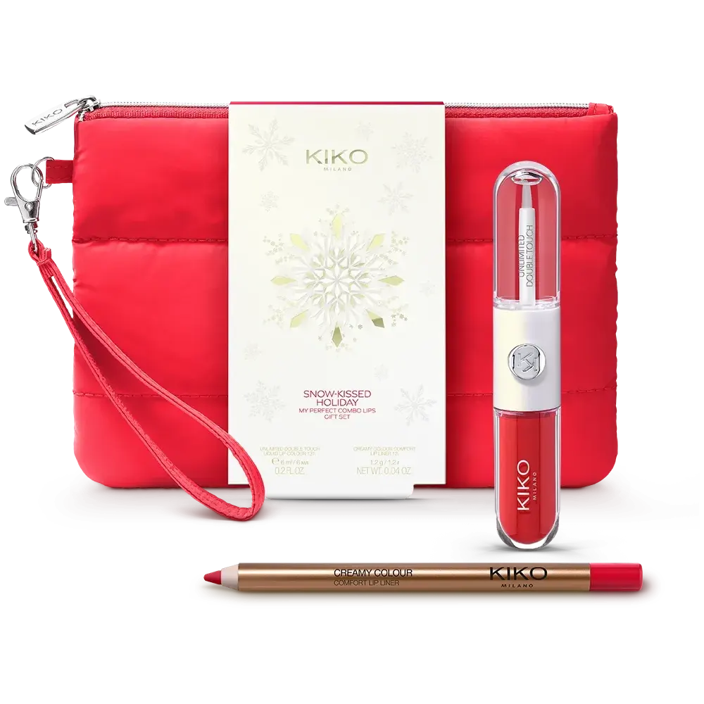 KIKO Milano Snow-Kissed Holiday My Perfect Combo Lips Gift Set 03 Festive Fire